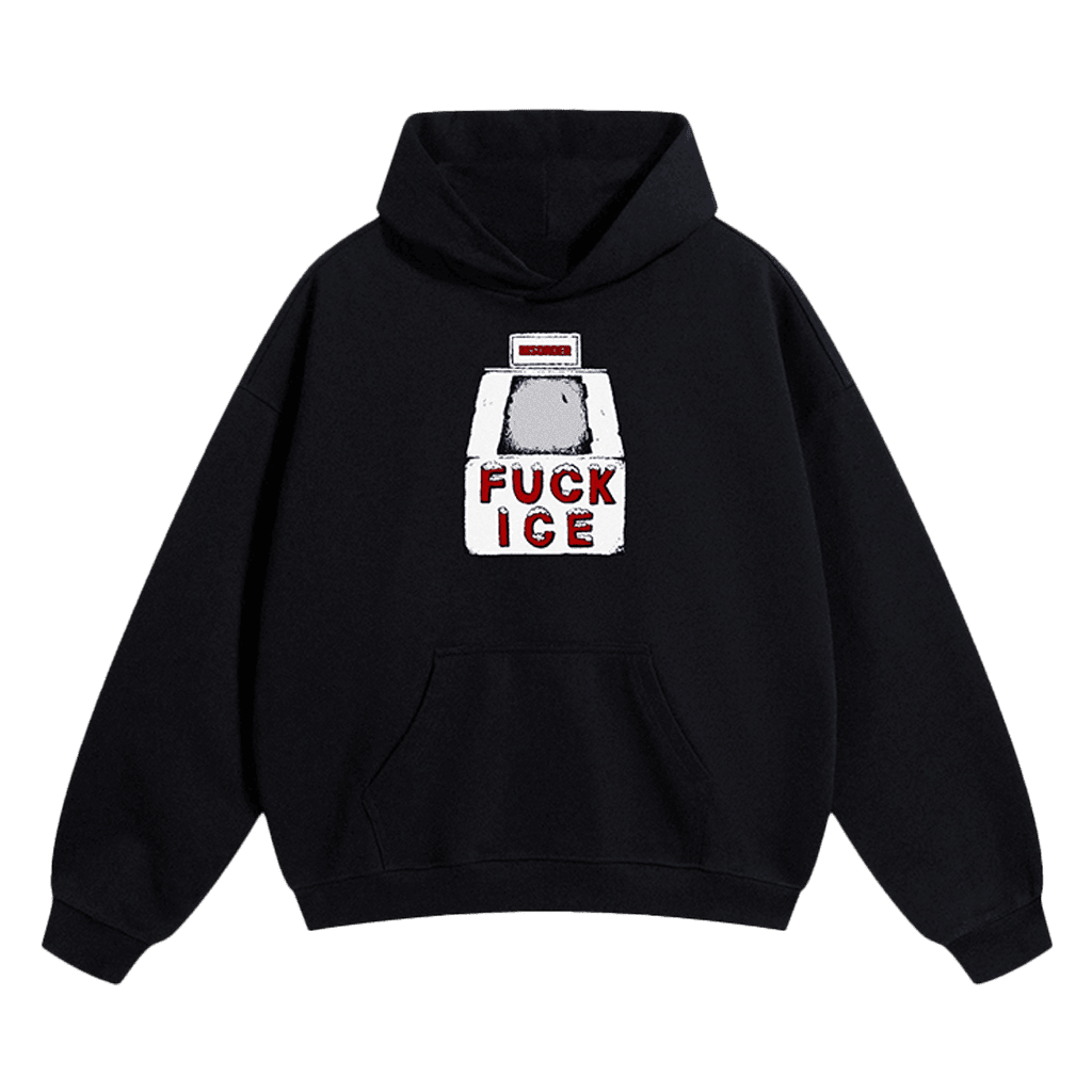 Black Fck Ice Hoodie Anti Trump Father's Day Gift for Dad Bold Political Hoodie