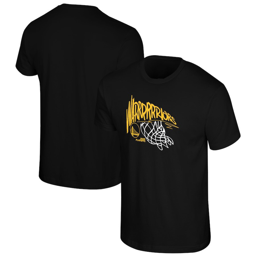 Black Golden State Warriors 2025 NBA Playoffs Swish T-Shirt Good Gifts For Basketball Fans