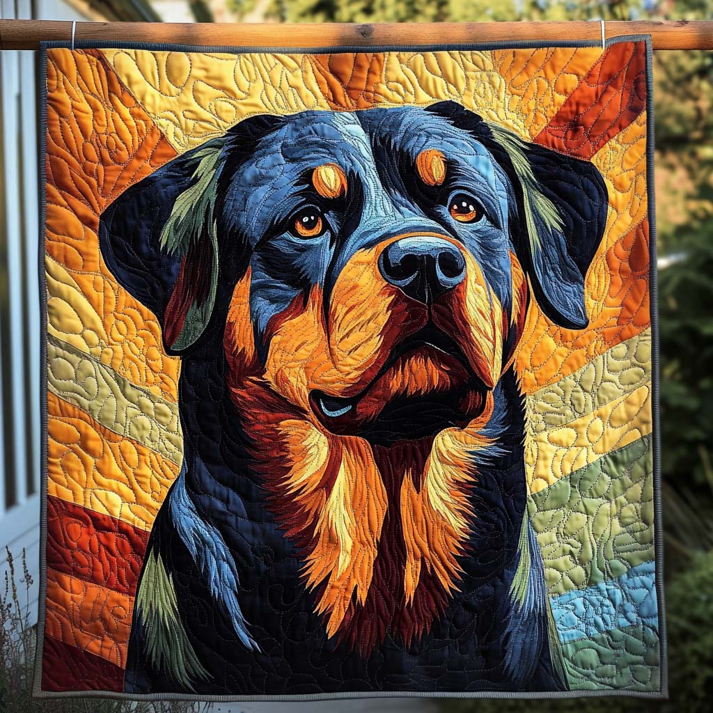 Black Guardian Quilted Blanket Best Gifts For New Dog Owners