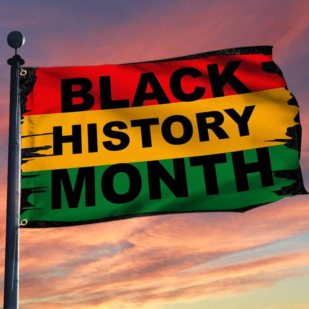 Black History Month Flag African American Grommet Flag Celebration Pride Gift For Her