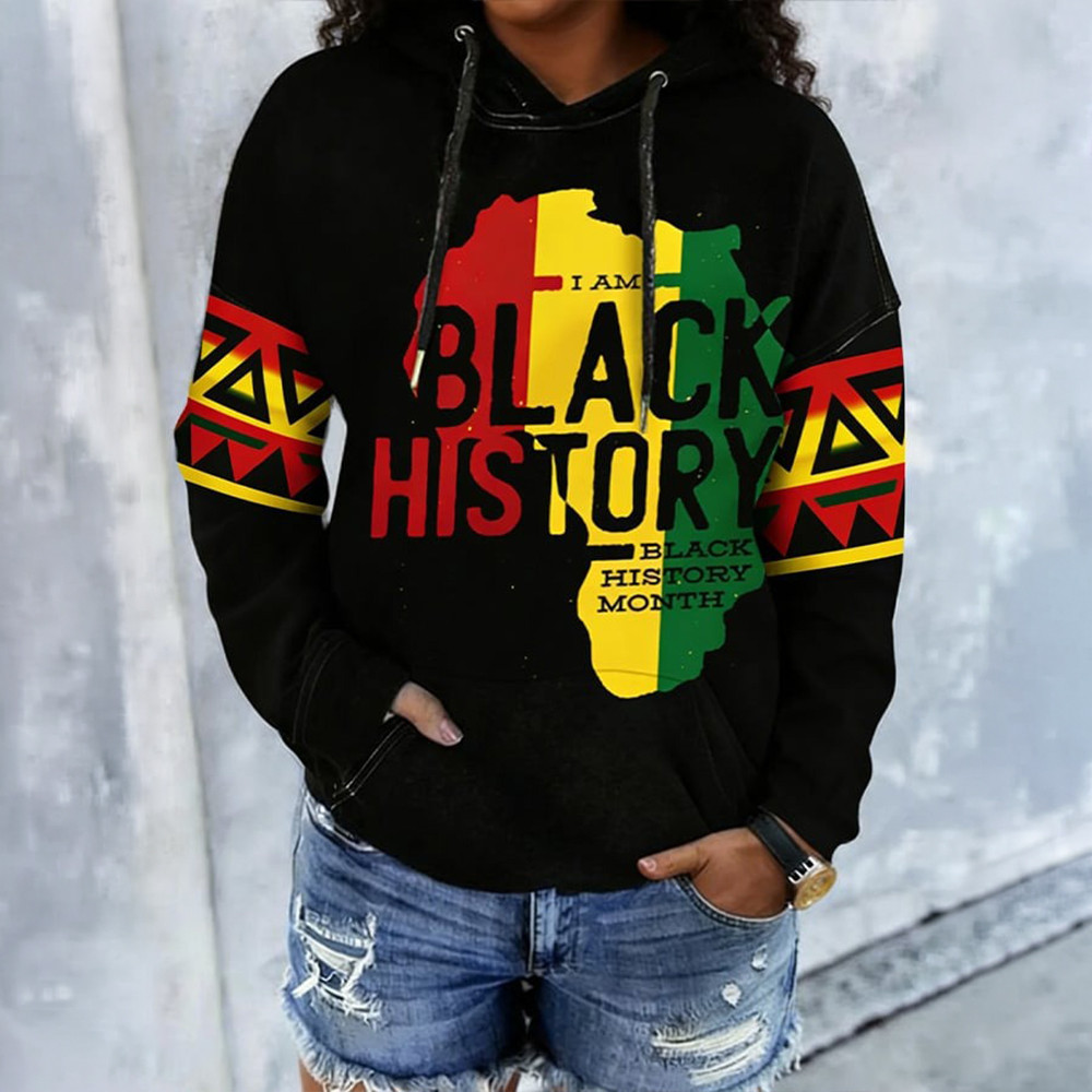 Black History Month Hoodie Black History Month Hooded Sweatshirt African Pirde Gift