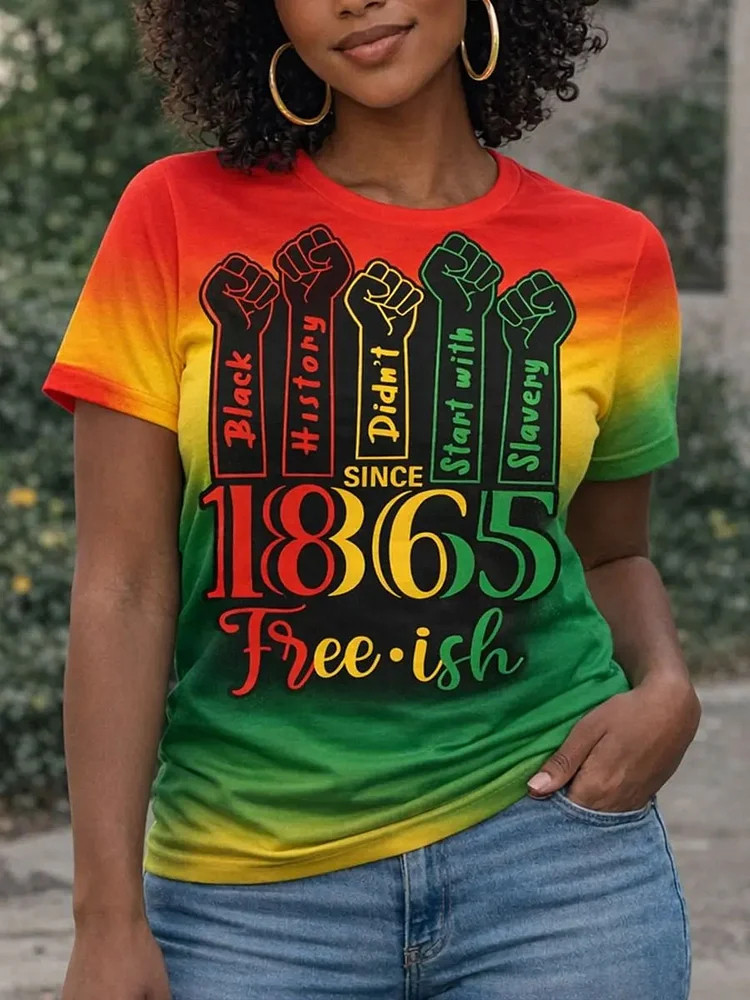 Black History Since 1865 T-Shirt 161 Years Of Independence Merch Gift For Mom