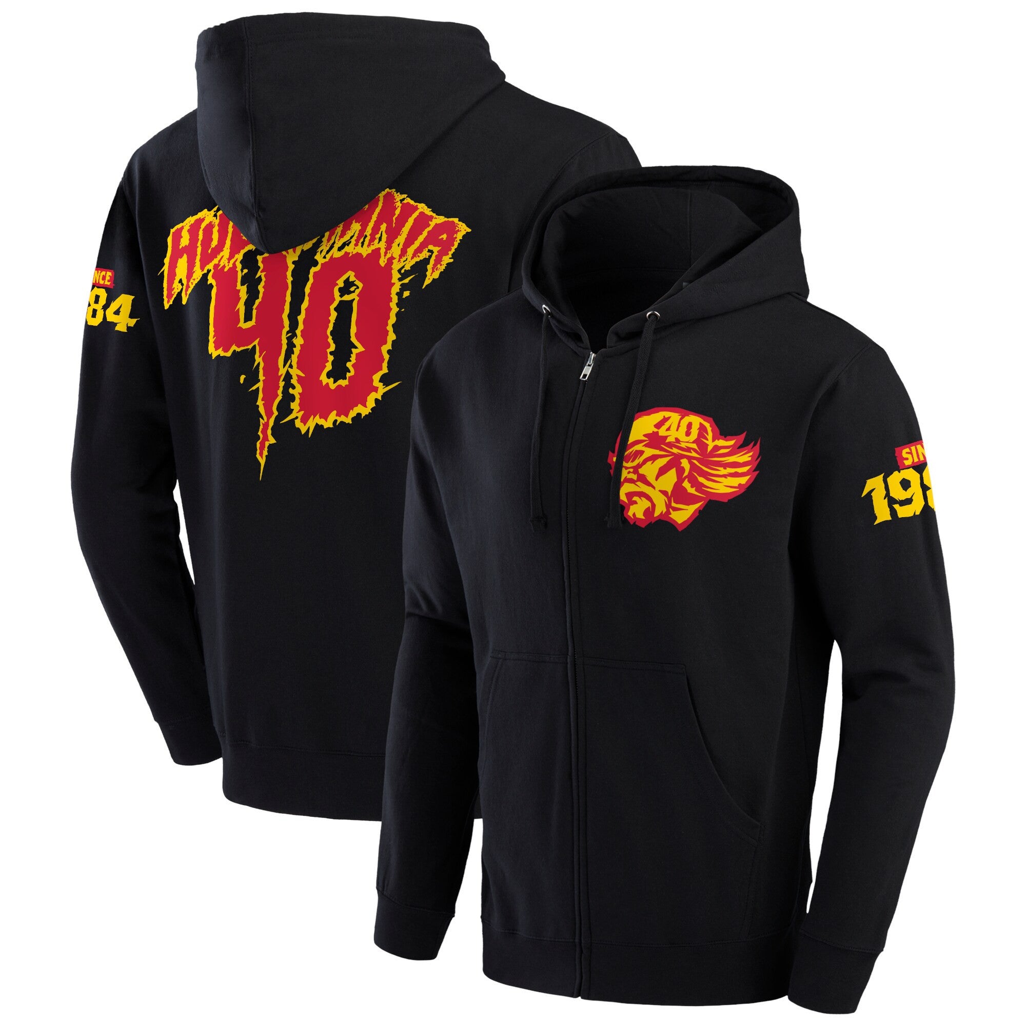 Black Hulk Hogan 40 Years Fullzip Hoodie Hulk Hogan Merch Black Hulk Hogan 40 Years Fullzip Hoodie Hulk Hogan Merch