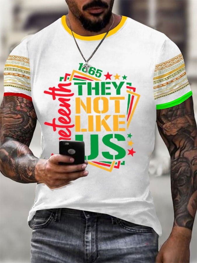 Black Juneteenth Print T-Shirt Black History Shirt Gift Ideas For Husband