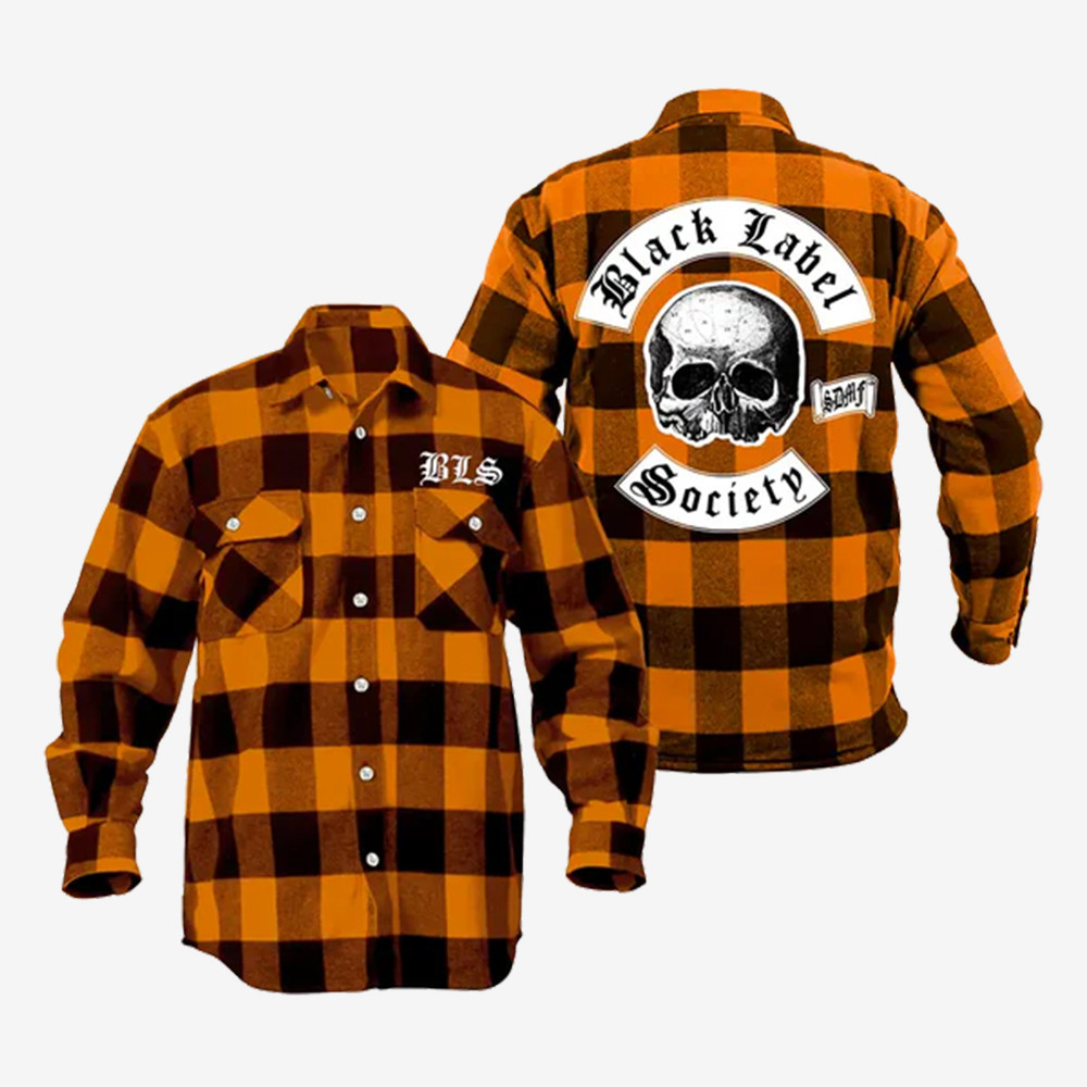 Black Label Society Button Up Long Sleeve Shirt Black Label Society Apparel Zakk Wylde Fan Gift