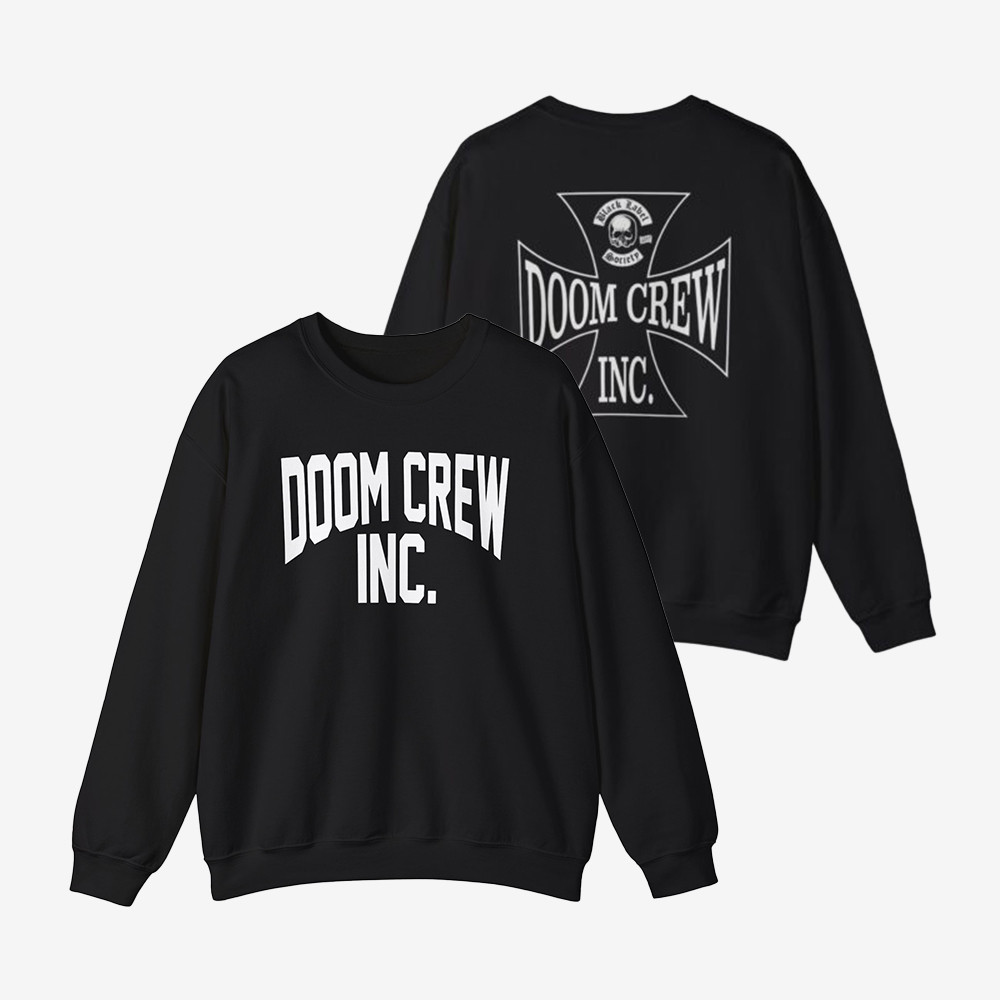 Black Label Society Doom Crew Inc. Sweatshirt Zakk Wylde Apparel Music Presents For Her