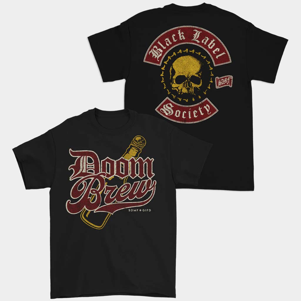 Black Label Society Merch BLS Doom Brew T-Shirt Gift Ideas For Dad