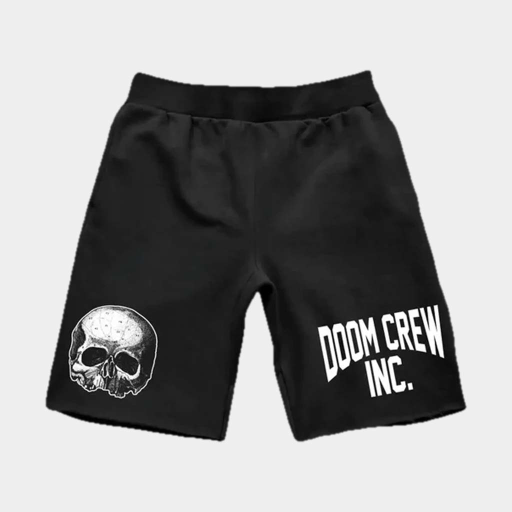 Black Label Society Merch Doom Crew INC Black Shorts Gift Ideas For Him Black Label Society Merch Doom Crew INC Black Shorts Gift Ideas For Him