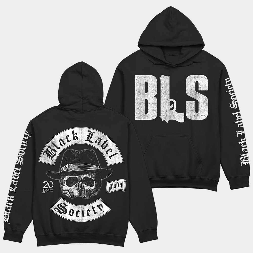 Black Label Society Merch Mafia 20 Year Anniversary BLS Hoodie Present For Husband