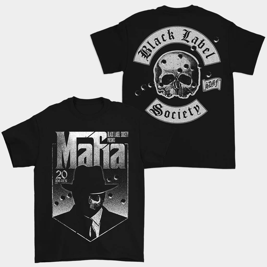 Black Label Society Merch Mafia Gangster 20 Year Anniversary T-Shirt Gifts For Brother