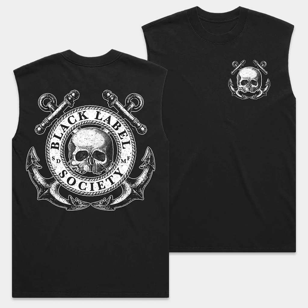 Black Label Society Merch Nautical Skully Tank Top BLS Shirt Birthday Gift For Dad