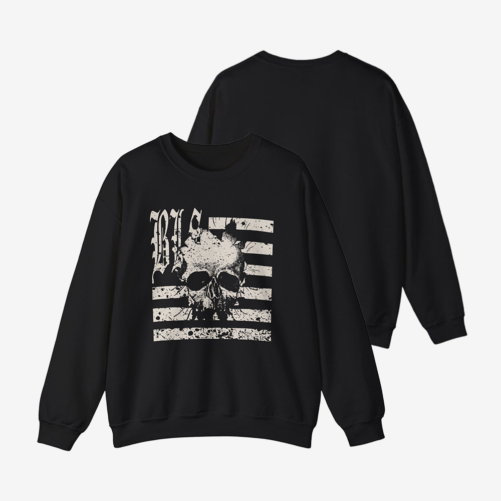 Black Label Society Skully Flag Sweatshirt Zakk Wylde Apparel Cool Gifts For Boyfriend