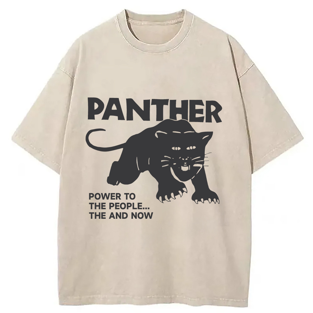 Black Panther Party Washed T-Shirt Funny Quote Unisex Shirt Gifts For Besties