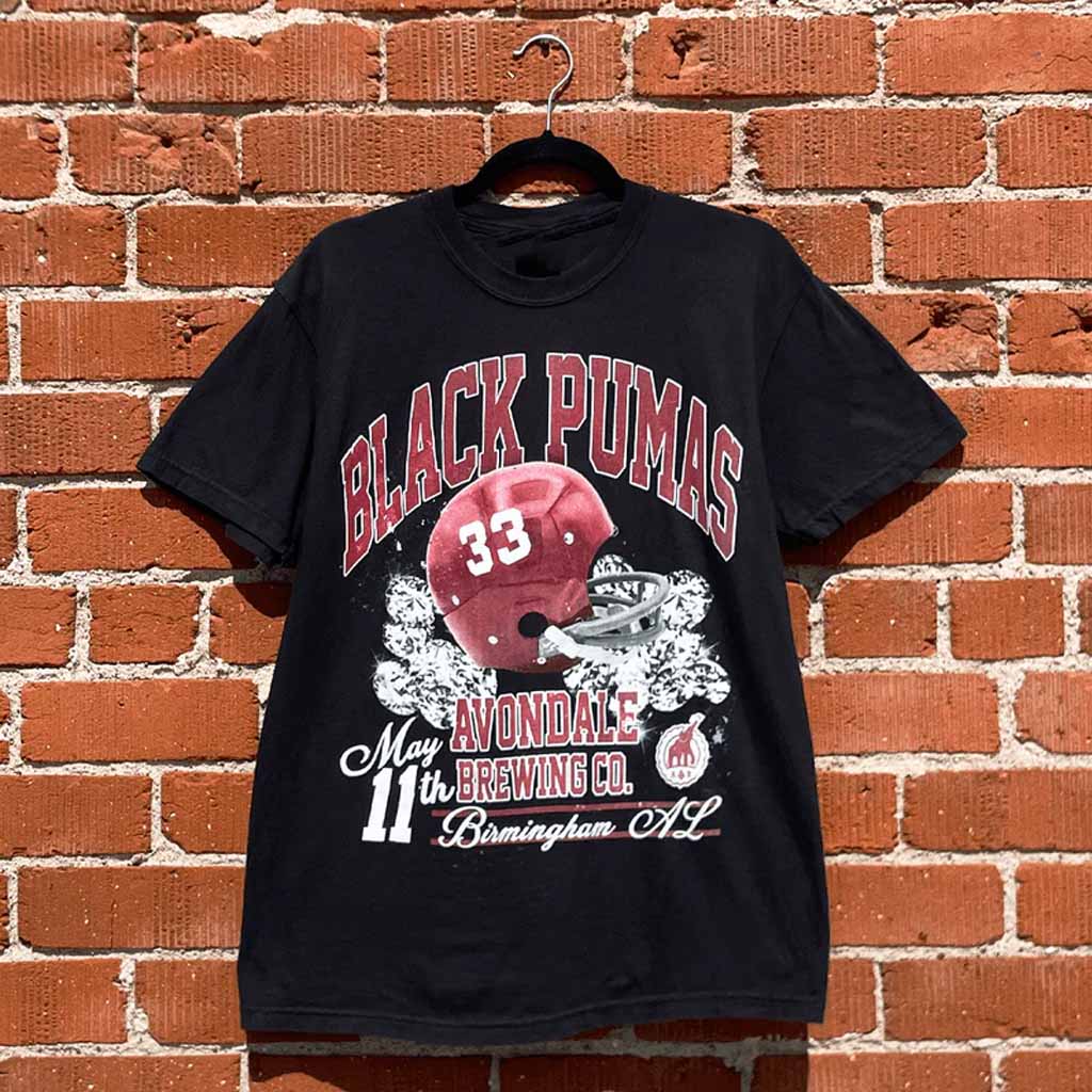 Black Pumas Merch Birmingham T-Shirt Christmas Gifts For Band Fans Black Pumas Merch Birmingham T-Shirt Christmas Gifts For Band Fans