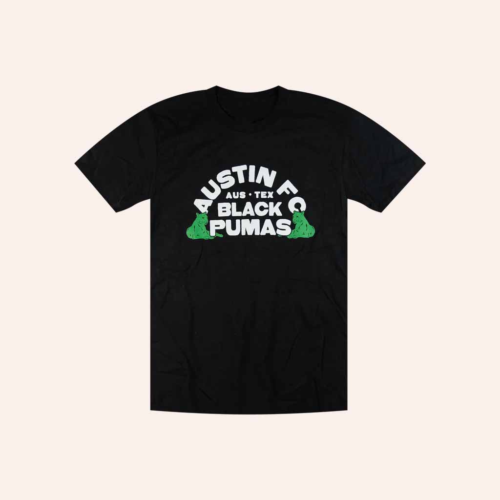 Black Pumas Merch Black Pumas X Austin FC 2022 T-Shirt Christmas Gifts For Band Fans