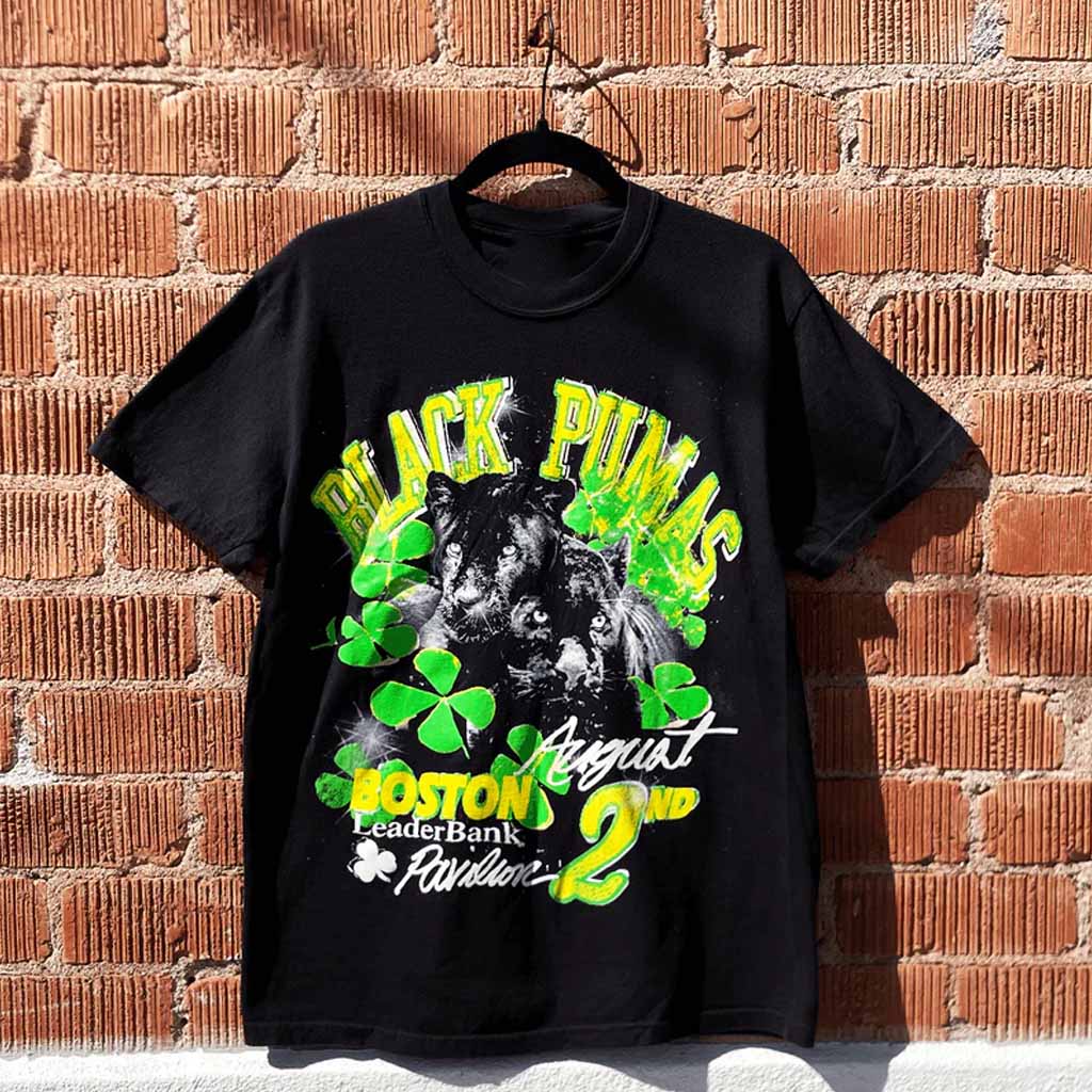 Black Pumas Merch Boston T-Shirt Christmas Gifts For Him Black Pumas Merch Boston T-Shirt Christmas Gifts For Him