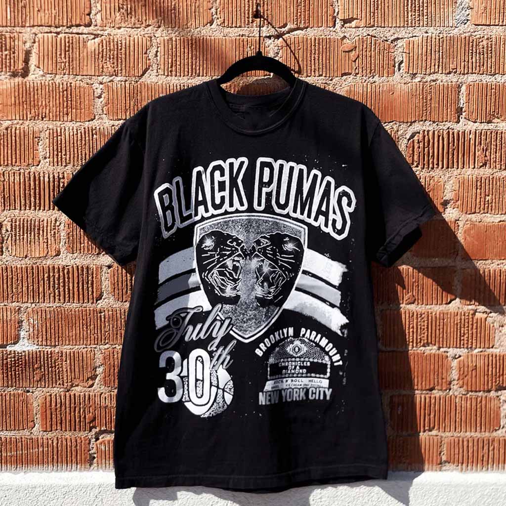 Black Pumas Merch Brooklyn T-Shirt Christmas Gifts For Music Lovers Black Pumas Merch Brooklyn T-Shirt Christmas Gifts For Music Lovers