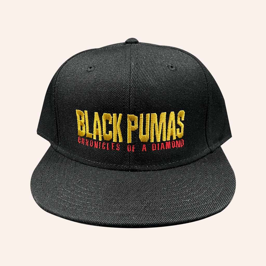 Black Pumas Merch Chronicles Of A Diamond Embroidered Snapback Hat Gifts For Band Fans Black Pumas Merch Chronicles Of A Diamond Embroidered Snapback Hat Gifts For Band Fans
