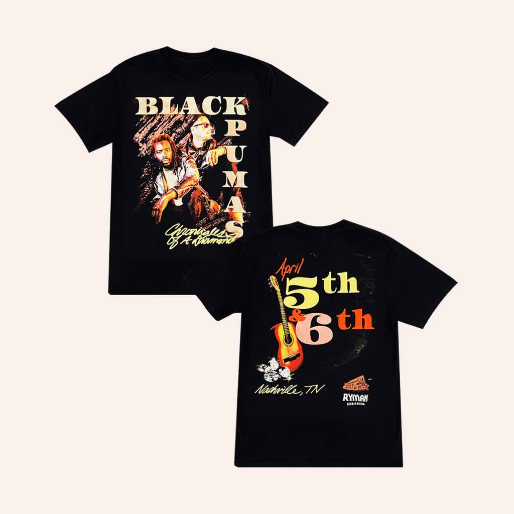 Black Pumas Merch Nashville T-Shirt Christmas Presents For Fans Black Pumas Merch Nashville T-Shirt Christmas Presents For Fans