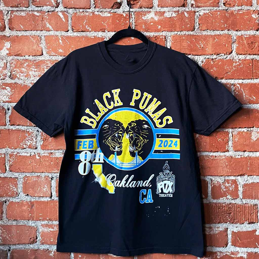 Black Pumas Merch San Francisco Live 2024 T-Shirt Christmas Gift Ideas For Friends