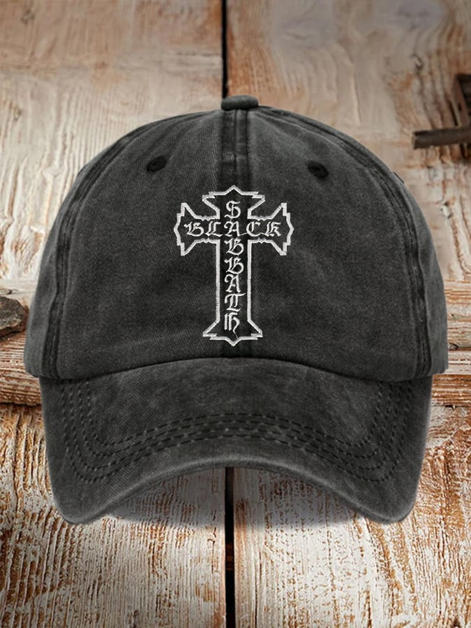 Black Sabbath Cross Baseball Cap Vintage Hat Best Gifts For Boyfriend
