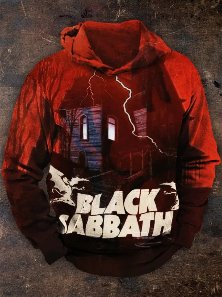 Black Sabbath Merch Hoodie Black Sabbath Hooded Sweatshirt Gifts For Rock Band Fans