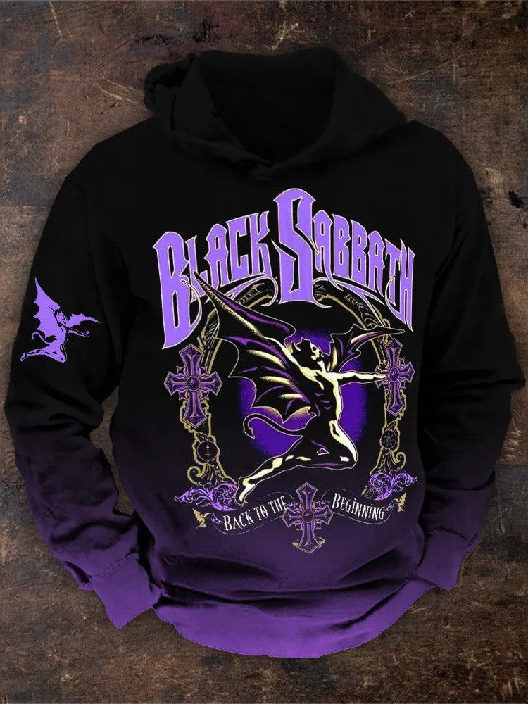 Black Sabbath Merch Hoodie Gradiant Demon Black Sabbath Hoodie Rock Band Fan Clothing Black Sabbath Merch Hoodie Gradiant Demon Black Sabbath Hoodie Rock Band Fan Clothing