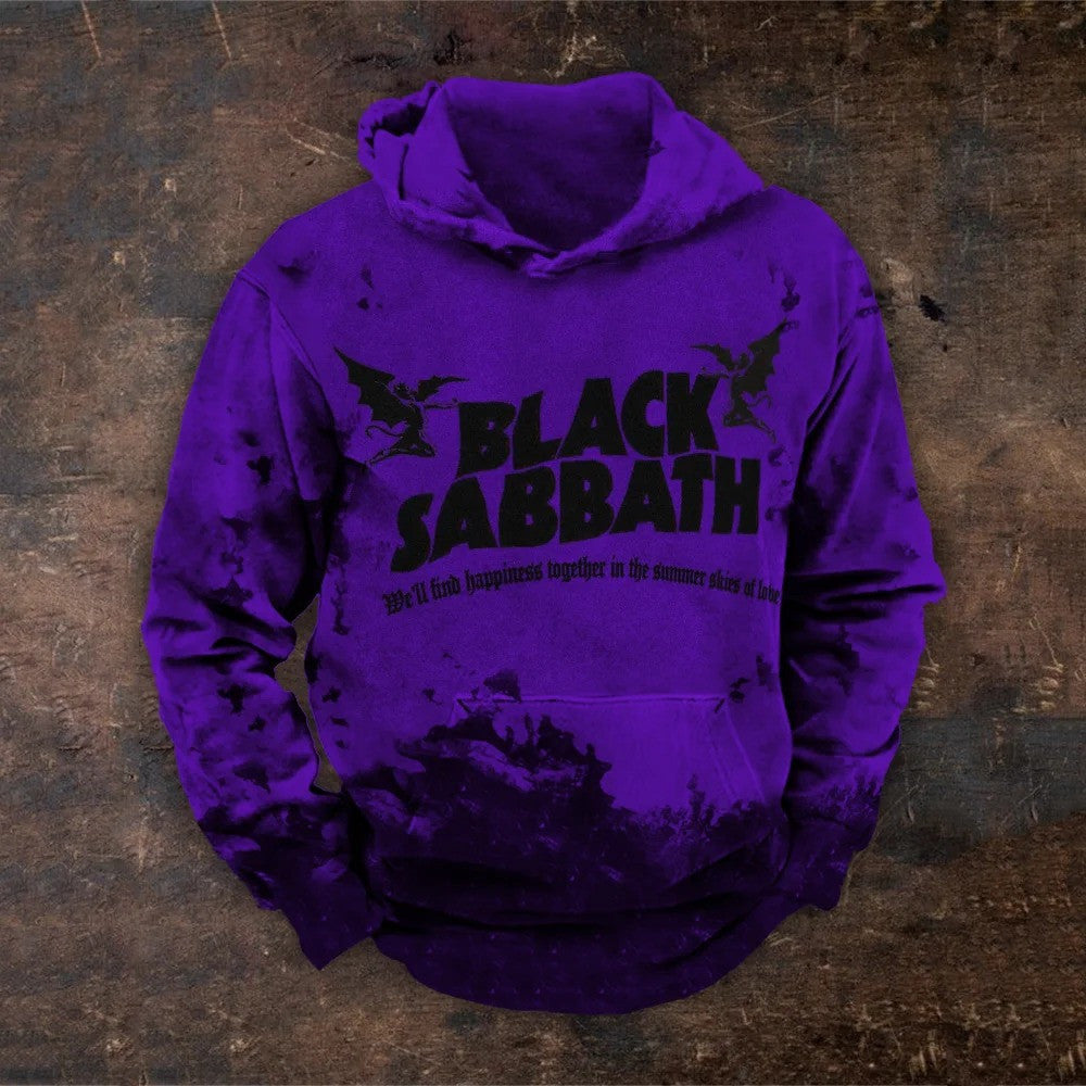 Black Sabbath Merch Hoodie Gradiant Demon Rock Band Black Sabbath Hoodie Fan Birthday Gift for Husband Black Sabbath Merch Hoodie Gradiant Demon Rock Band Black Sabbath Hoodie Fan Birthday Gift for Husband