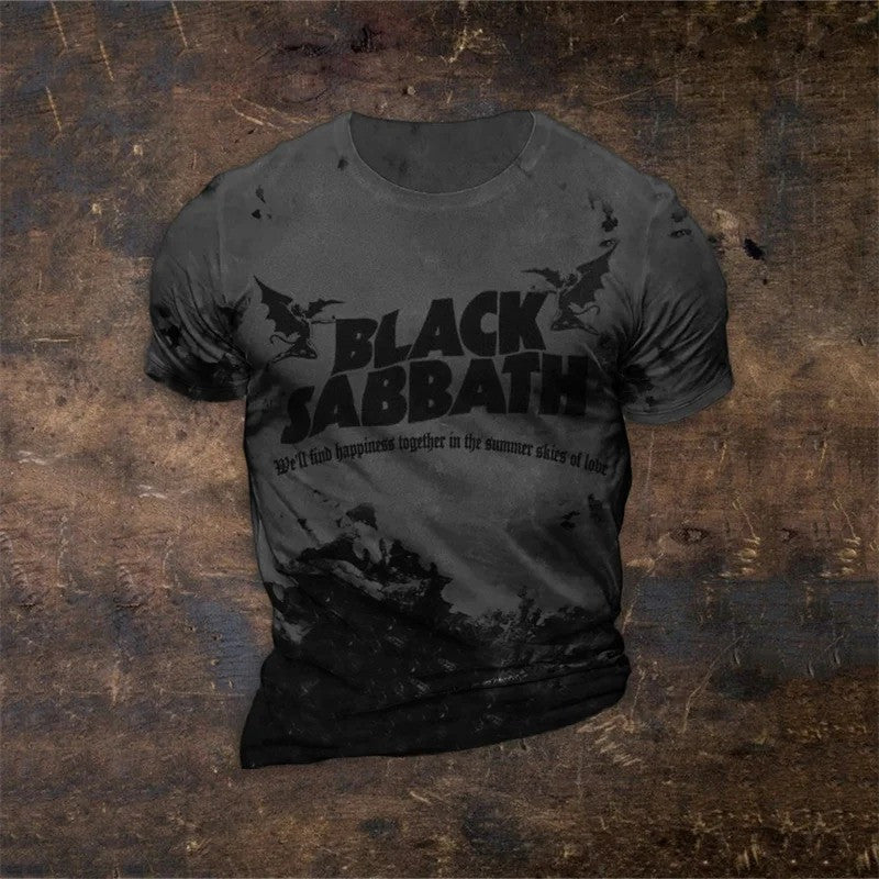 Black Sabbath Merch Shirt Gradiant Demon Black Sabbath T-Shirt For Rock Band Fan Gifts