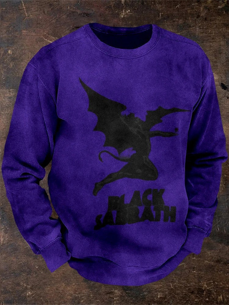 Black Sabbath Merch Sweatshirt Gradiant Demon Black Sabbath Sweatshirt For Rock Band Fan Gifts Black Sabbath Merch Sweatshirt Gradiant Demon Black Sabbath Sweatshirt For Rock Band Fan Gifts
