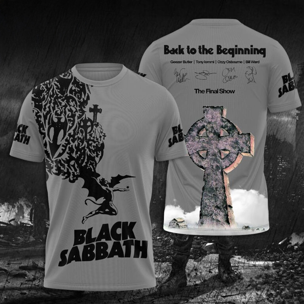 Black Sabbath The Final Show 2025 3D T-Shirt Gifts For Music Fans