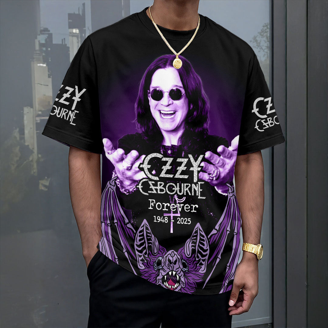 Black Sabbath X Ozzy Osbourne Forever T-Shirt RIP Ozzy Osbourne Shirt Fan Merch Black Sabbath X Ozzy Osbourne Forever T-Shirt RIP Ozzy Osbourne Shirt Fan Merch