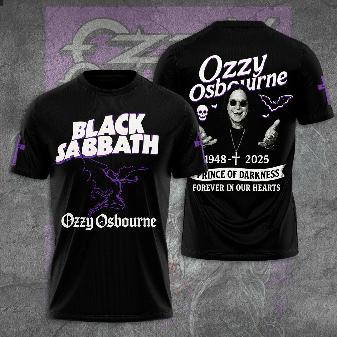 Black Sabbath X Ozzy Osbourne Forever T-Shirt RIP Ozzy Osbourne Shirt Fan Merch Gift For Him Black Sabbath X Ozzy Osbourne Forever T-Shirt RIP Ozzy Osbourne Shirt Fan Merch Gift For Him