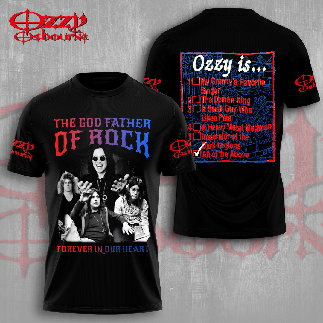 Black Sabbath X Ozzy Osbourne Forever T-Shirt RIP Ozzy Osbourne Shirt The God Father Of Rock Black Sabbath X Ozzy Osbourne Forever T-Shirt RIP Ozzy Osbourne Shirt The God Father Of Rock