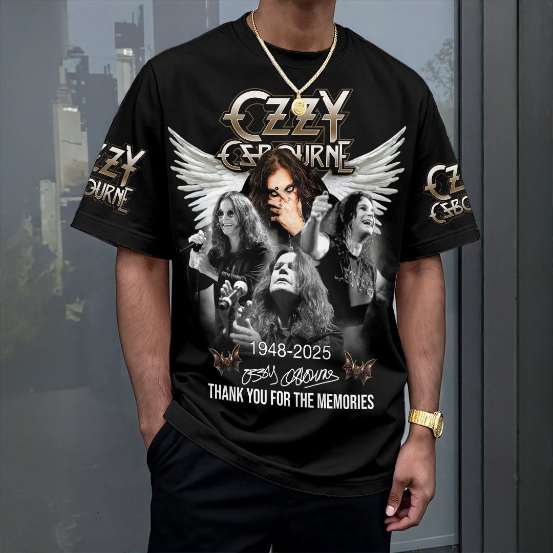 Black Sabbath X Ozzy Osbourne T-Shirt RIP Ozzy Osbourne Thank You For The Memories Shirt Black Sabbath X Ozzy Osbourne T-Shirt RIP Ozzy Osbourne Thank You For The Memories Shirt
