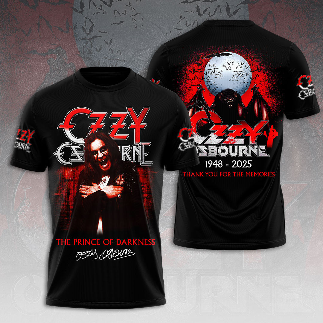 Black Sabbath X Ozzy Osbourne T-Shirt RIP Ozzy Osbourne The Prince Of Darkness Shirt Black Sabbath X Ozzy Osbourne T-Shirt RIP Ozzy Osbourne The Prince Of Darkness Shirt