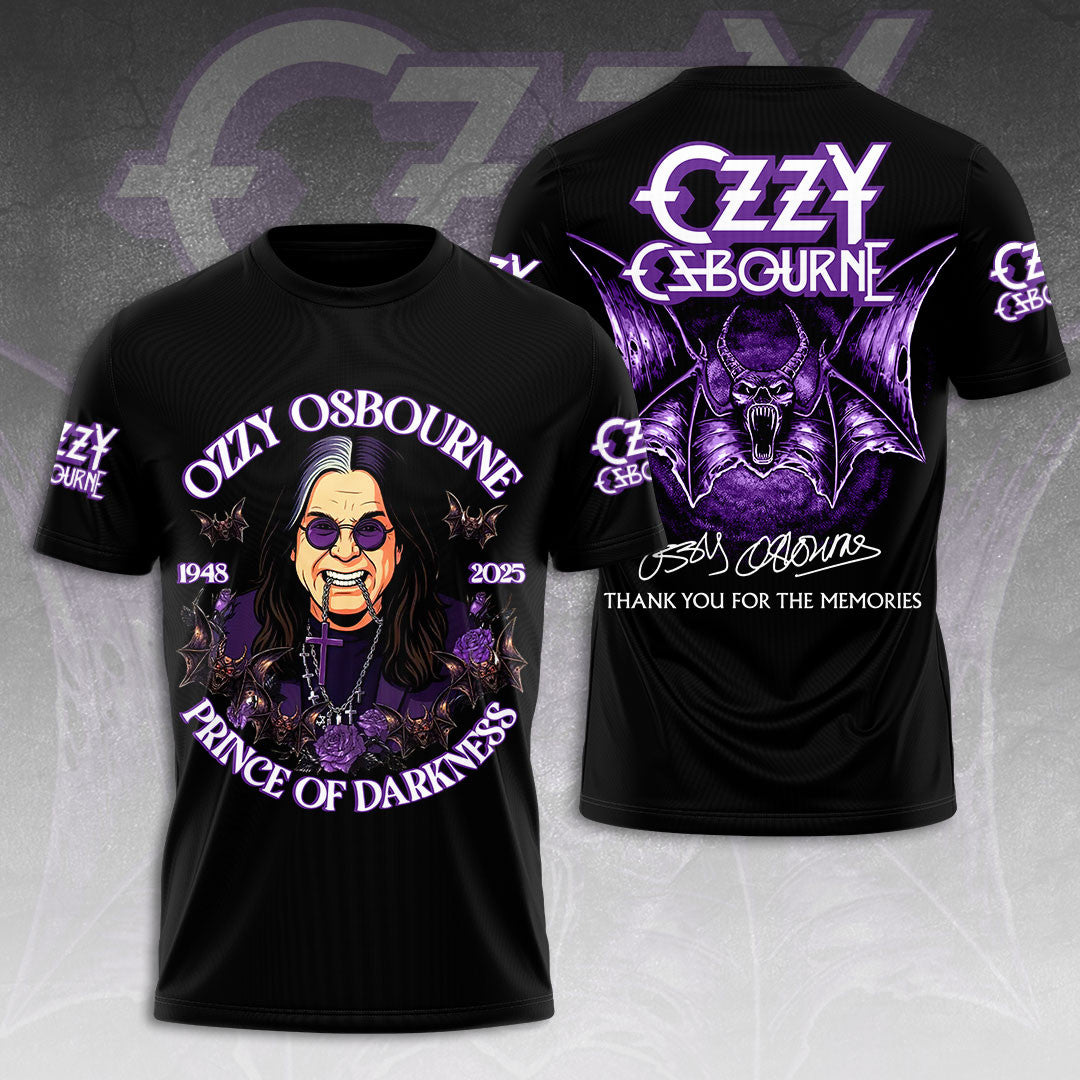 Black Sabbath X Ozzy Osbourne T-Shirt Thank You For The Memories Shirt Ozzy Osbourne Merch Black Sabbath X Ozzy Osbourne T-Shirt Thank You For The Memories Shirt Ozzy Osbourne Merch