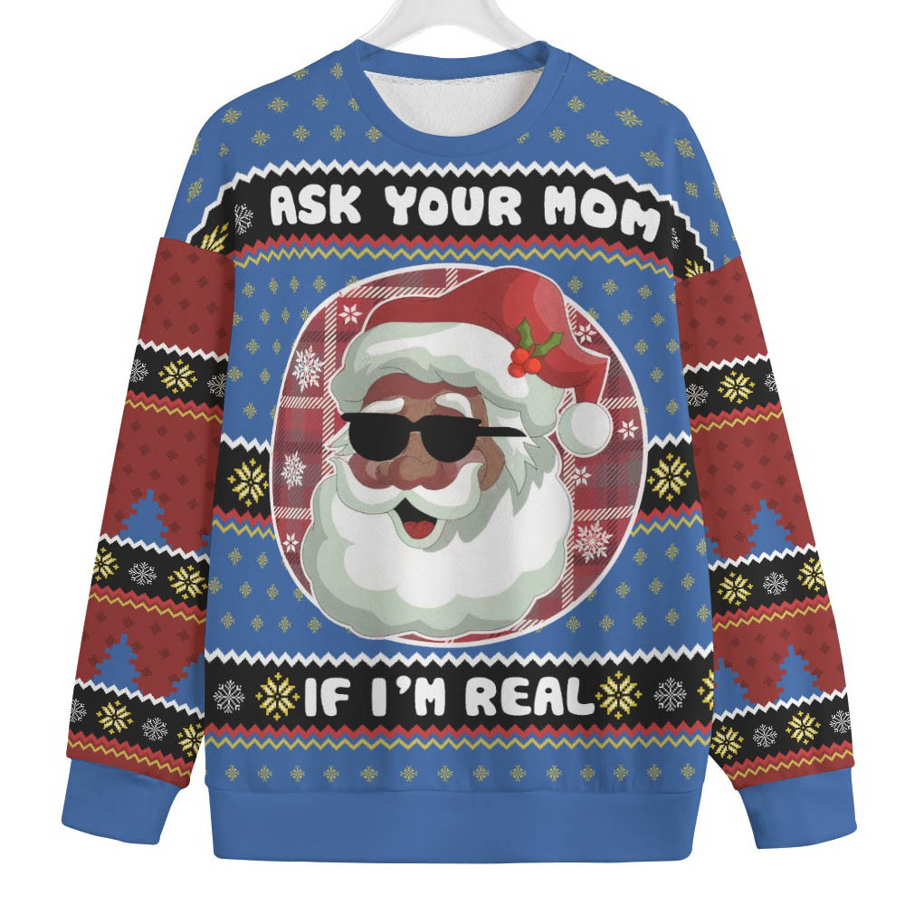 Black Santa Claus Men Big And Tall Christmas Sweater Trending Christmas Merch Gift 2025 Collection