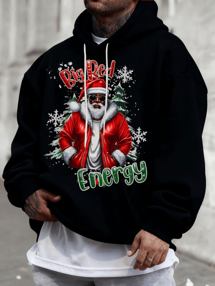 Black Santa Hoodie African American Christmas Hoodie Gift for Husband