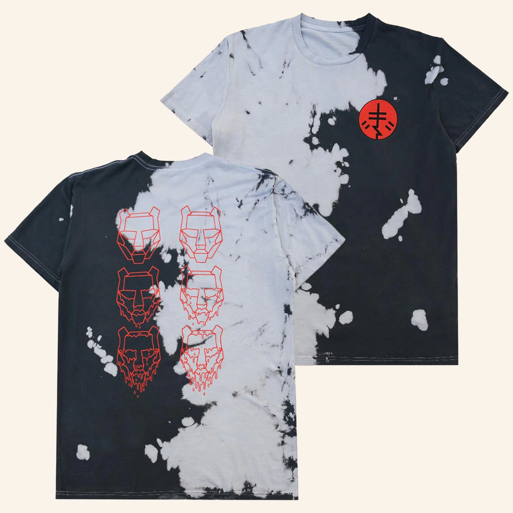 Black Tiger Sex Machine Merch BTSM Red Grey Tie Dye T-Shirt Dad Christmas Gifts