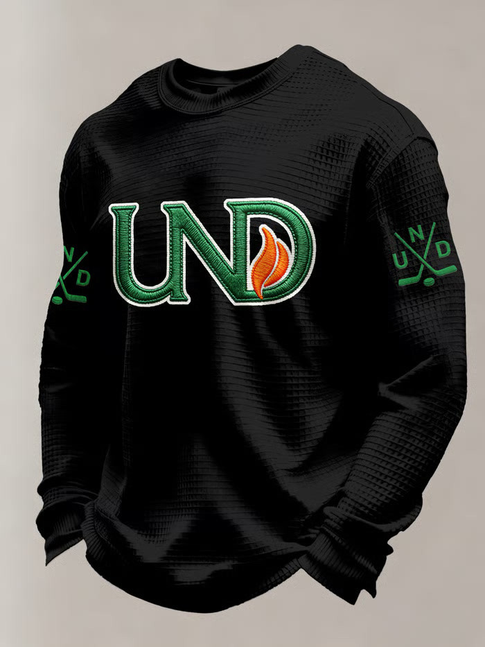Black UND Logo Ice Hockey Long Sleeve T-Shirt Game Day Shirt Best Gifts For Hockey Fans Black UND Logo Ice Hockey Long Sleeve T-Shirt Game Day Shirt Best Gifts For Hockey Fans