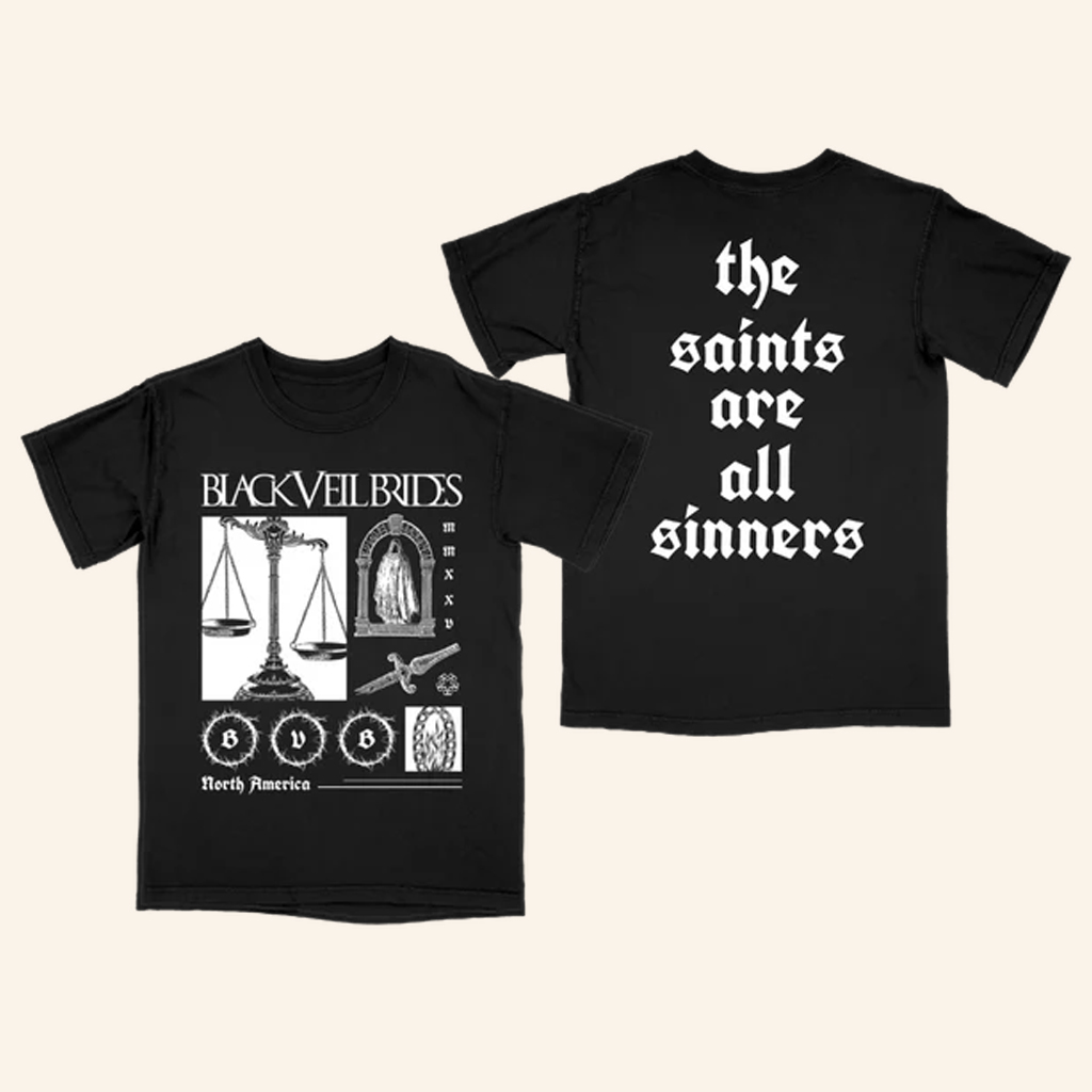 Black Veil Brides Merch Scales Of Justice T-Shirt Presents For Rock Music Lovers Black Veil Brides Merch Scales Of Justice T-Shirt Presents For Rock Music Lovers