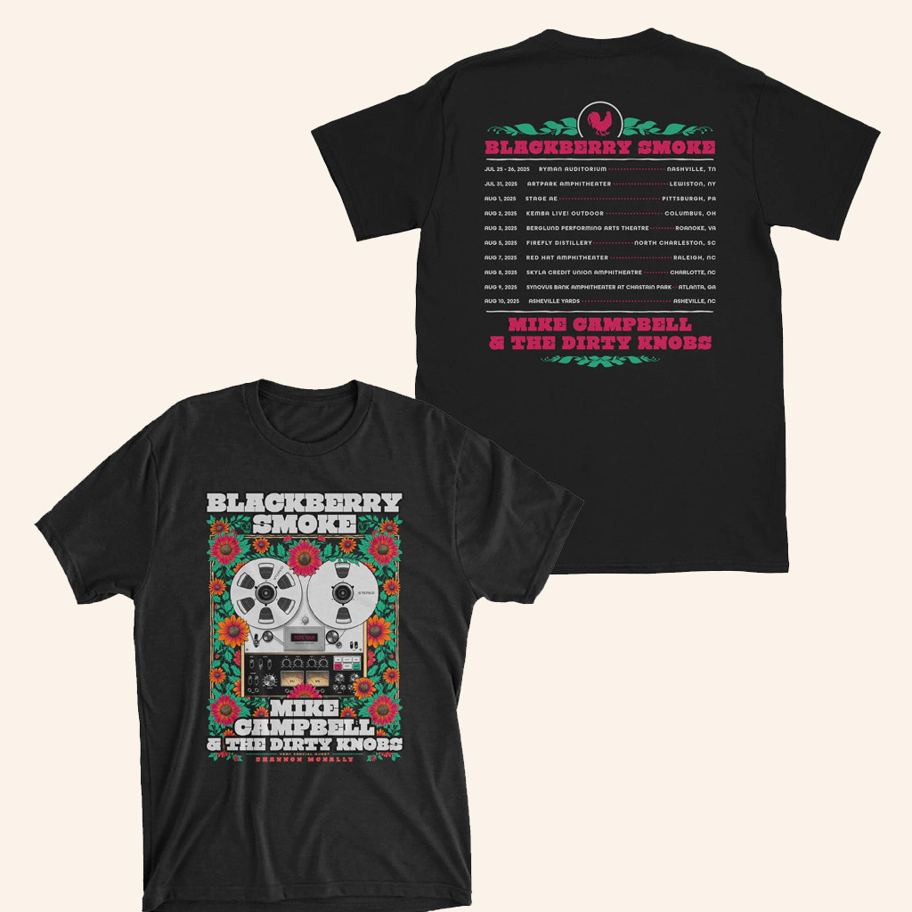 Blackberry Smoke Merch Blackberry Smoke Mike Campbell Tour T-Shirt Gifts For Rock Fans Blackberry Smoke Merch Blackberry Smoke Mike Campbell Tour T-Shirt Gifts For Rock Fans