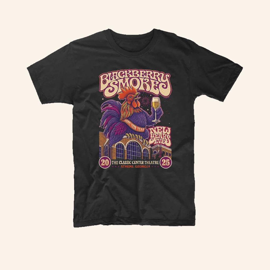 Blackberry Smoke Merch New Years Eve T-Shirt Best Gifts For Rock Band Fans
