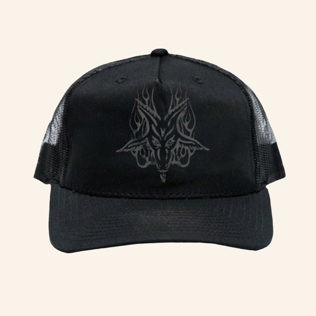 Blackcraft Cult Merch Grey Baphomet Trucker Hat Christmas Gift Ideas For Dad Blackcraft Cult Merch Grey Baphomet Trucker Hat Christmas Gift Ideas For Dad