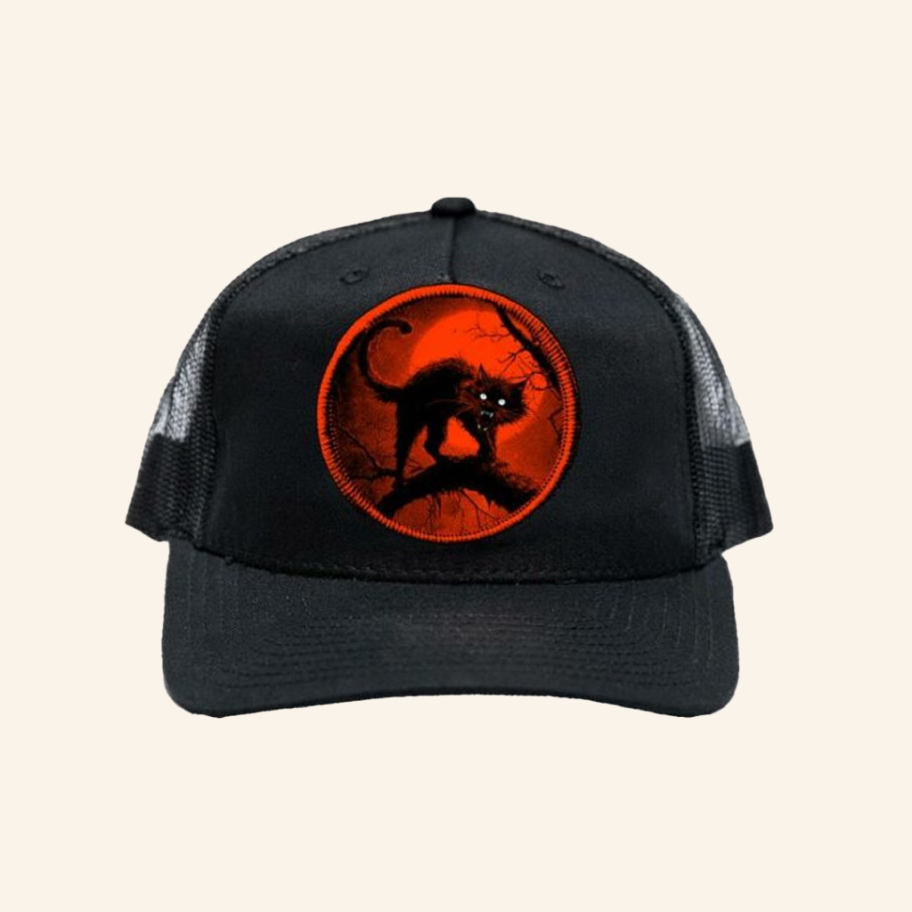 Blackcraft Cult Merch Halloween Cat Trucker Hat Halloween Gifts For Friends Blackcraft Cult Merch Halloween Cat Trucker Hat Halloween Gifts For Friends