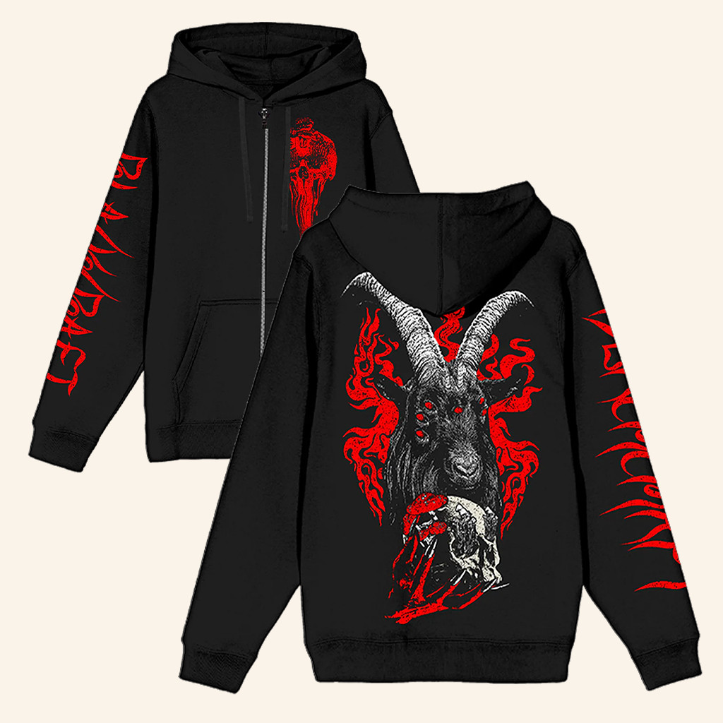 Blackcraft Cult Merch Hexed Hooves Zip Hoodie Best Gifts For Husband