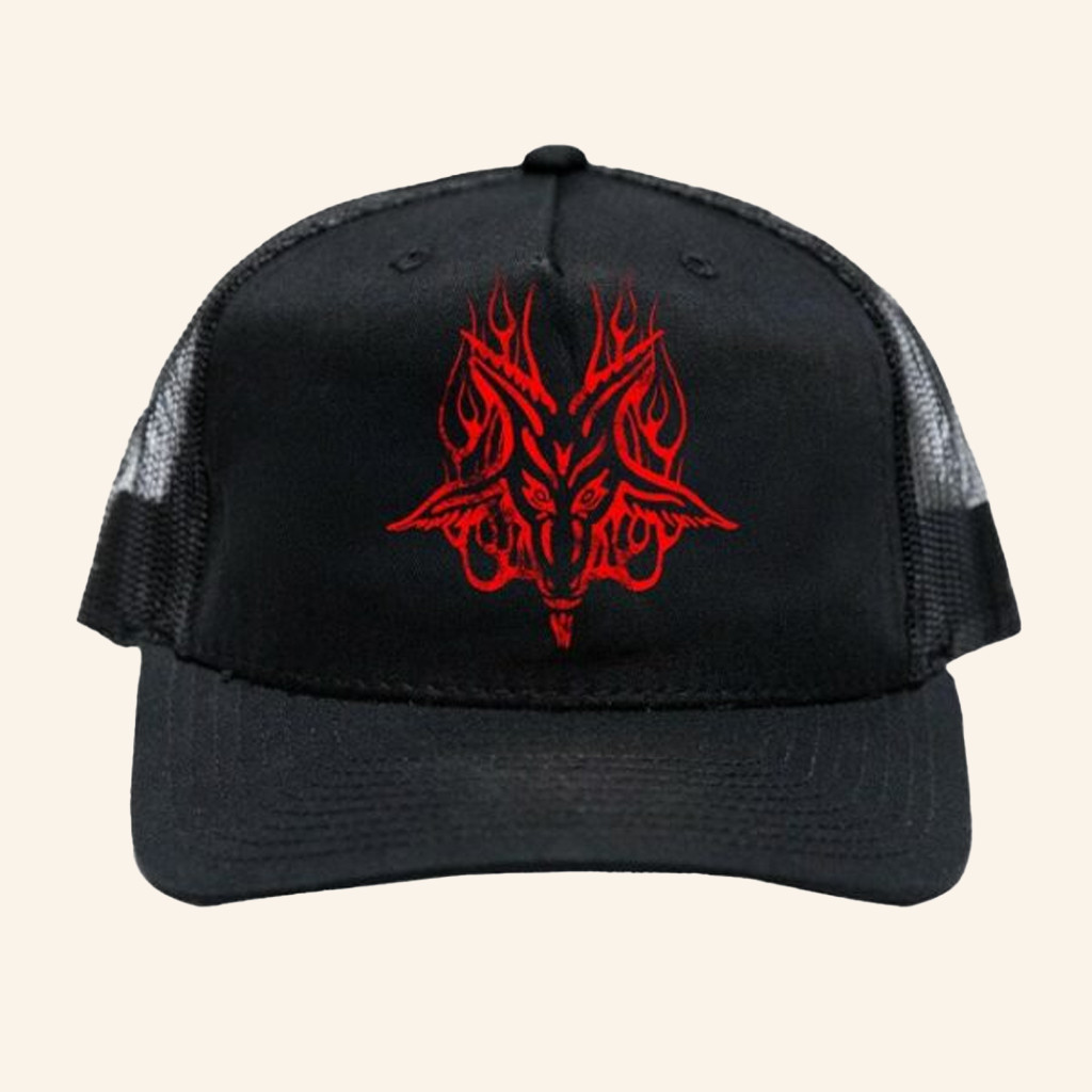 Blackcraft Cult Merch Red Baphomet Trucker Hat Christmas Gifts For Husband Blackcraft Cult Merch Red Baphomet Trucker Hat Christmas Gifts For Husband