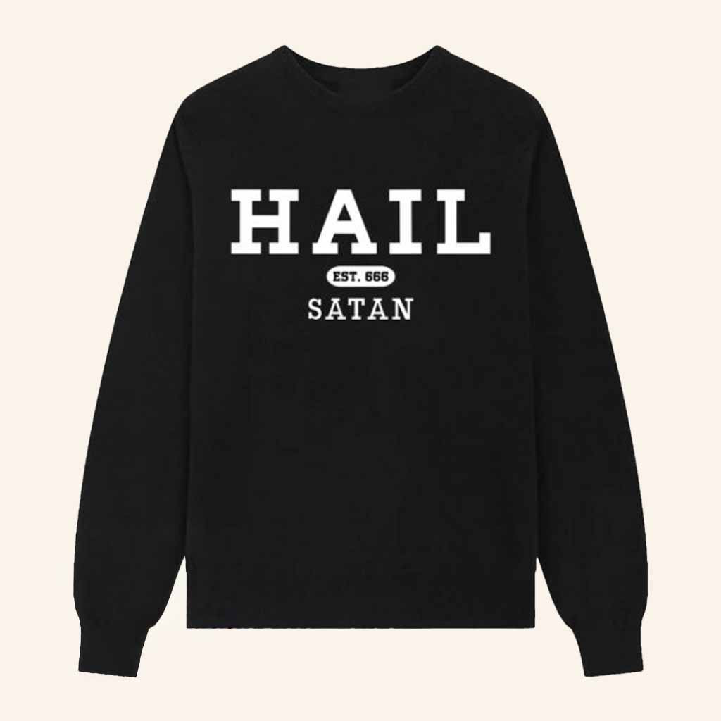 Blackcraft Merch Hail Satan Collegiate Sweatshirt Best Christmas Gifts For Husband Blackcraft Merch Hail Satan Collegiate Sweatshirt Best Christmas Gifts For Husband