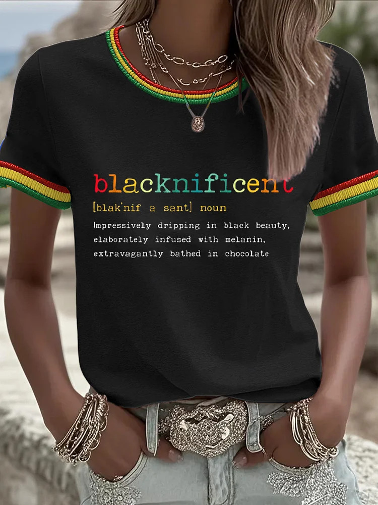 Blacknificent T-Shirt Black History Month Melanin Clothing Gift For Mom